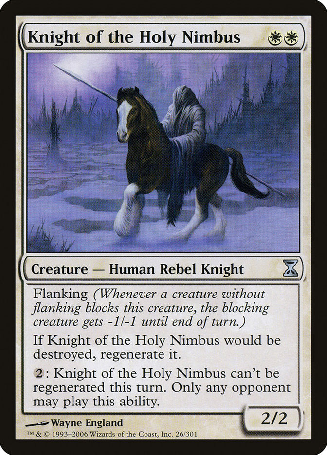 Knight of the Holy Nimbus [Time Spiral] Magic: The Gathering