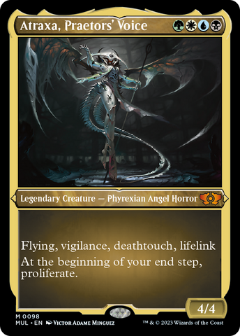 Atraxa, Praetors' Voice (Foil Etched) [Multiverse Legends] Magic: The Gathering