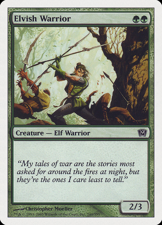 Elvish Warrior [Ninth Edition] Magic: The Gathering