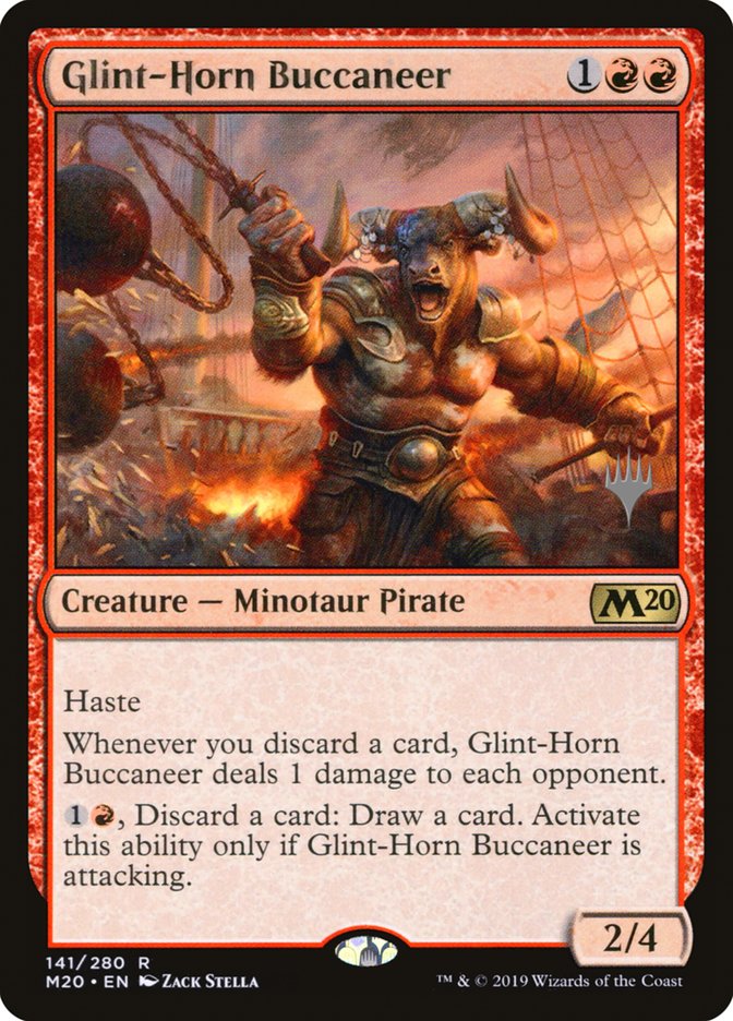 Glint-Horn Buccaneer (Promo Pack) [Core Set 2020 Promos] Magic: The Gathering