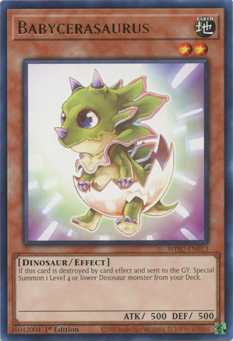 Babycerasaurus [WISU-EN013] Rare Yu-Gi-Oh!