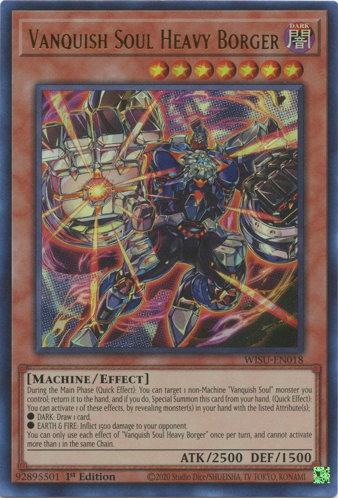 Vanquish Soul Heavy Borger [WISU-EN018] Ultra Rare Yu-Gi-Oh!