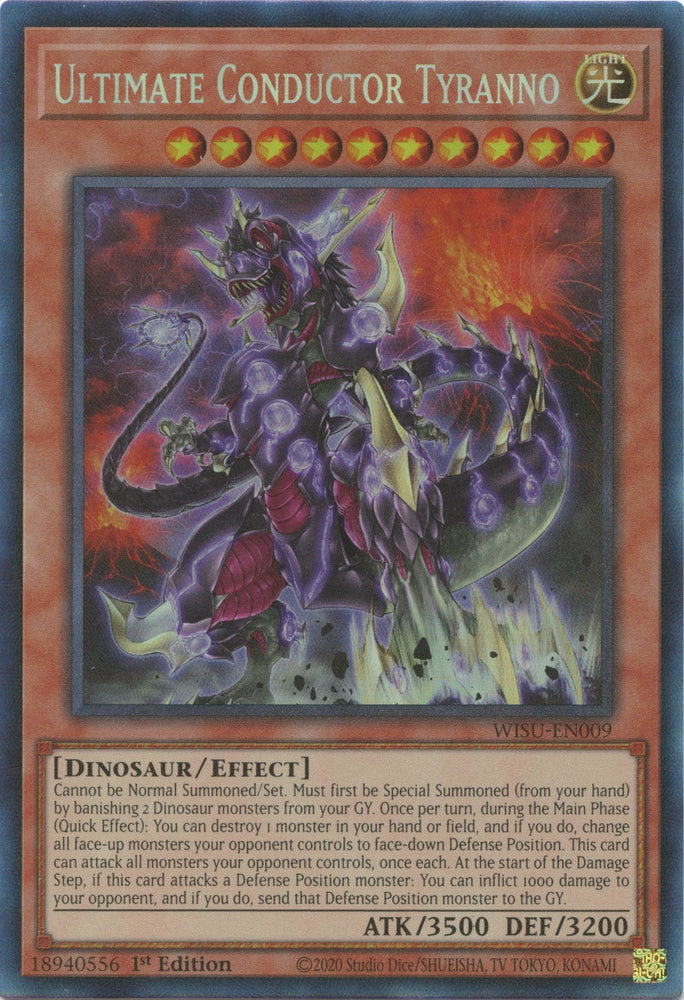 Ultimate Conductor Tyranno [WISU-EN009] Collector's Rare Yu-Gi-Oh!