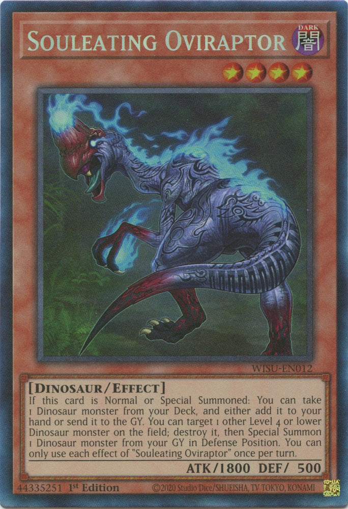 Souleating Oviraptor [WISU-EN012] Collector's Rare Yu-Gi-Oh!