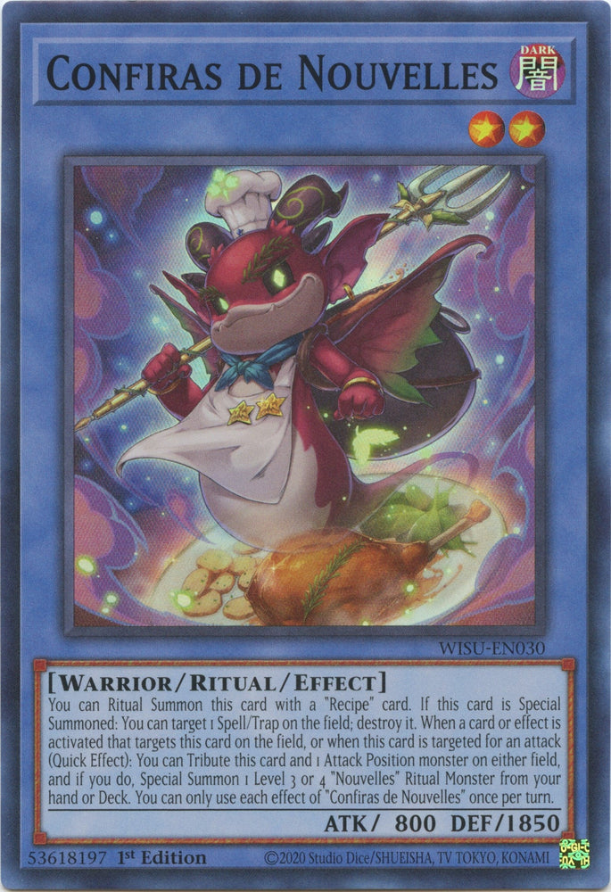 Confiras de Nouvelles [WISU-EN030] Super Rare Yu-Gi-Oh!