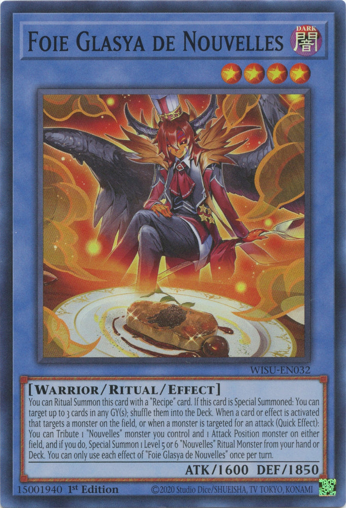 Foie Glasya de Nouvelles [WISU-EN032] Super Rare Yu-Gi-Oh!