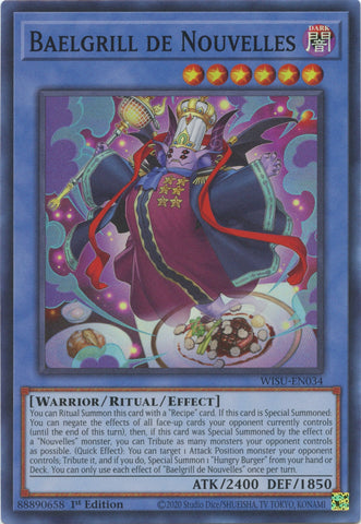 Baelgrill de Nouvelles [WISU-EN034] Super Rare Yu-Gi-Oh!