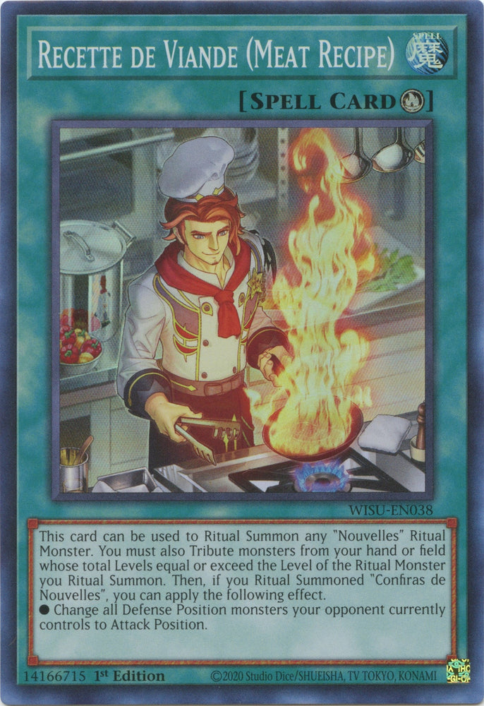Recette de Viande (Meat Recipe) [WISU-EN038] Super Rare Yu-Gi-Oh!