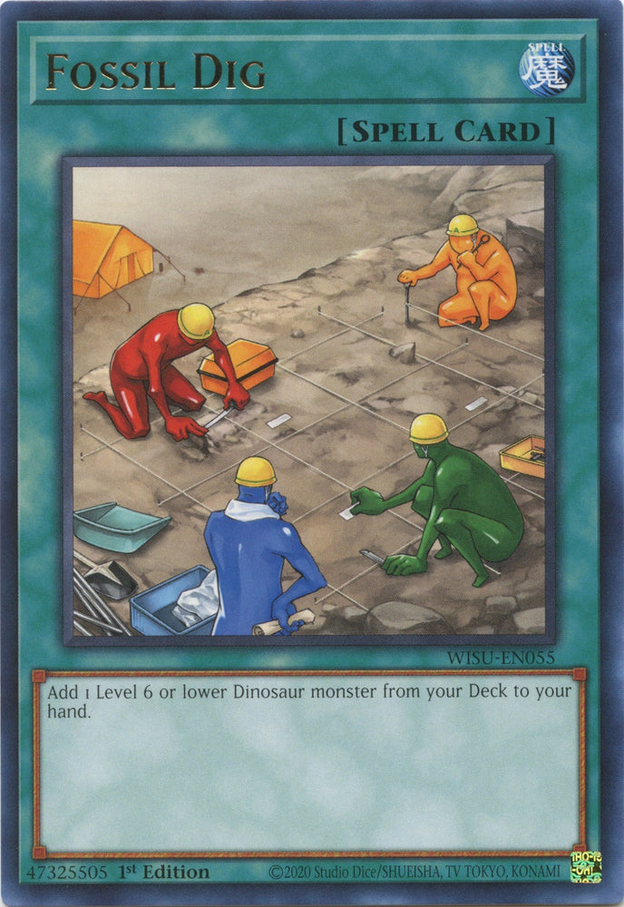Fossil Dig [WISU-EN055] Rare Yu-Gi-Oh!