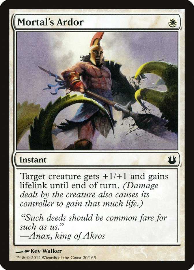 Mortal's Ardor [Born of the Gods] Magic: The Gathering