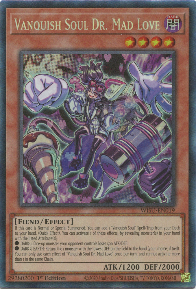 Vanquish Soul Dr. Mad Love [WISU-EN019] Collector's Rare Yu-Gi-Oh!