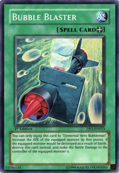 Bubble Blaster [DP1-EN023] Super Rare Yu-Gi-Oh!