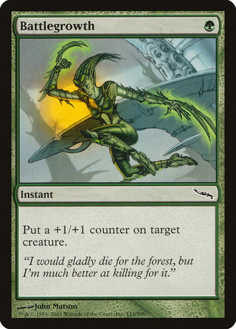 Battlegrowth [Mirrodin] Magic: The Gathering