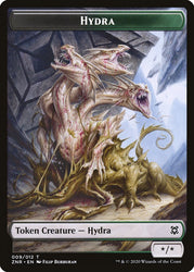 Cat Beast // Hydra Double-Sided Token [Zendikar Rising Tokens] Magic: The Gathering