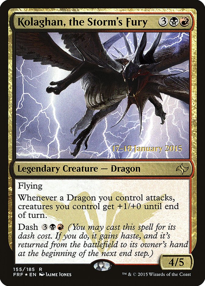 Kolaghan, the Storm's Fury [Fate Reforged Prerelease Promos] Magic: The Gathering