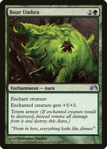 Boar Umbra [Planechase 2012] Magic: The Gathering