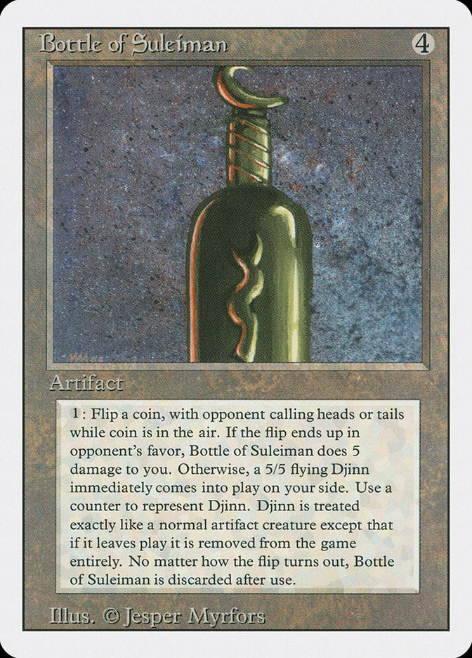 Bottle of Suleiman [Revised Edition] Magic: The Gathering