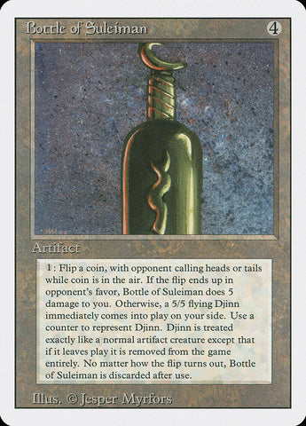 Bottle of Suleiman [Revised Edition] Magic: The Gathering