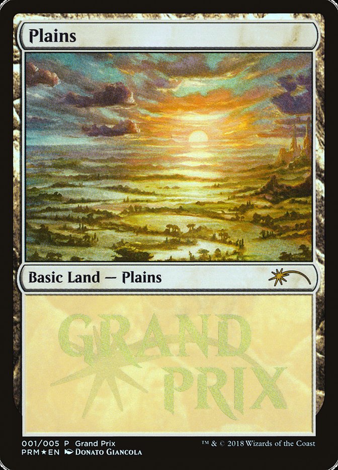 Plains (2018a) [Grand Prix Promos] Magic: The Gathering