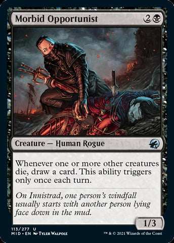 Morbid Opportunist [Innistrad: Midnight Hunt] Magic: The Gathering