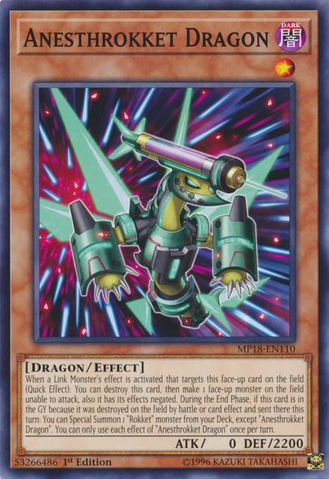 Anesthrokket Dragon [MP18-EN110] Common Yu-Gi-Oh!