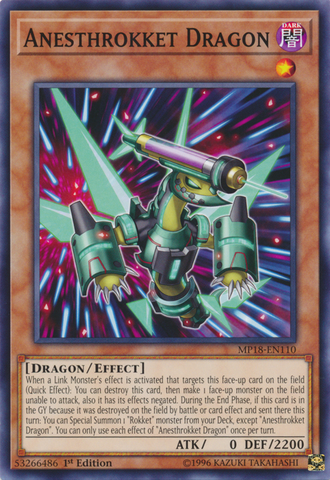 Anesthrokket Dragon [MP18-EN110] Common Yu-Gi-Oh!