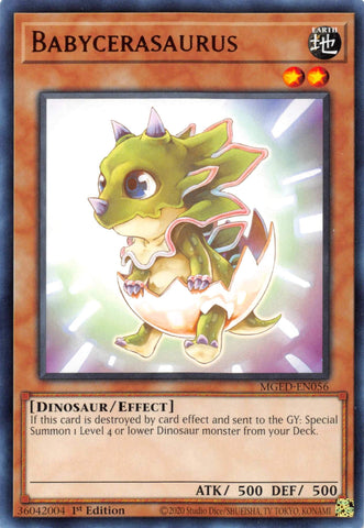 Babycerasaurus [MGED-EN056] Rare Yu-Gi-Oh!