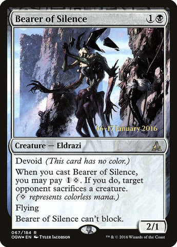 Bearer of Silence [Oath of the Gatewatch Prerelease Promos] Magic: The Gathering