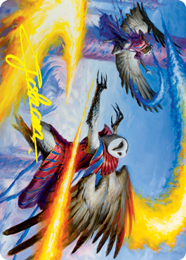 Teach by Example Art Card (Gold-Stamped Signature) [Strixhaven: School of Mages Art Series] Magic: The Gathering