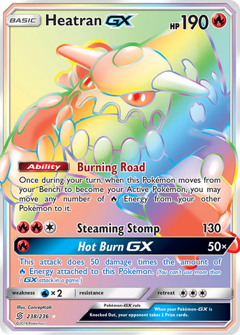 Heatran GX (238/236) [Sun & Moon: Unified Minds] Pokémon