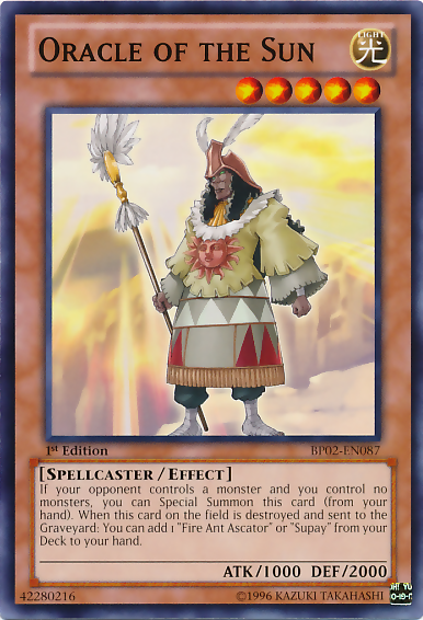 Oracle of the Sun [BP02-EN087] Common Yu-Gi-Oh!