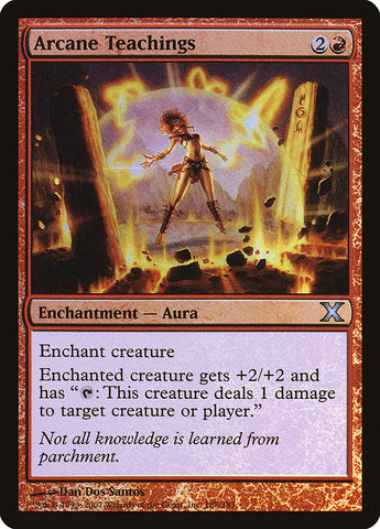 Arcane Teachings (Premium Foil) [Tenth Edition] Magic: The Gathering