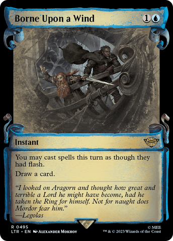 Borne Upon a Wind [The Lord of the Rings: Tales of Middle-Earth Showcase Scrolls] Magic: The Gathering