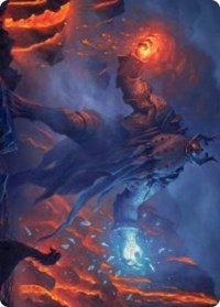 Aegar, the Freezing Flame Art Card [Kaldheim Art Series] Magic: The Gathering