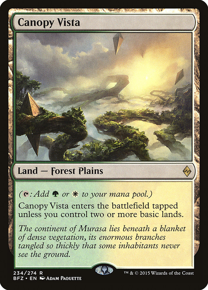Canopy Vista [Battle for Zendikar] Magic: The Gathering
