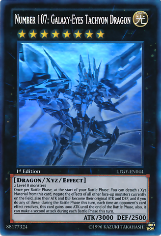 Number 107: Galaxy-Eyes Tachyon Dragon [LTGY-EN044] Ghost Rare Yu-Gi-Oh!