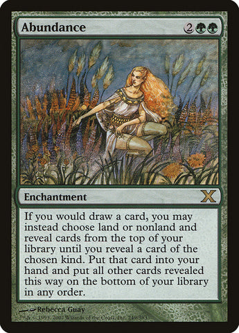 Abundance [Tenth Edition] Magic: The Gathering