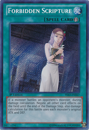 Forbidden Scripture [PRIO-EN067] Secret Rare Yu-Gi-Oh!