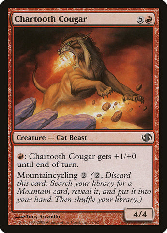 Chartooth Cougar [Duel Decks: Jace vs. Chandra] Magic: The Gathering
