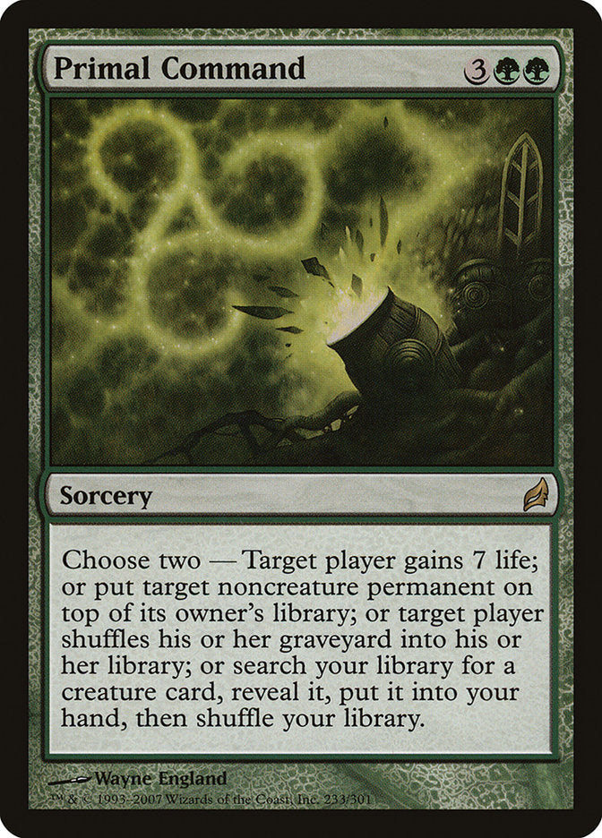 Primal Command [Lorwyn] Magic: The Gathering