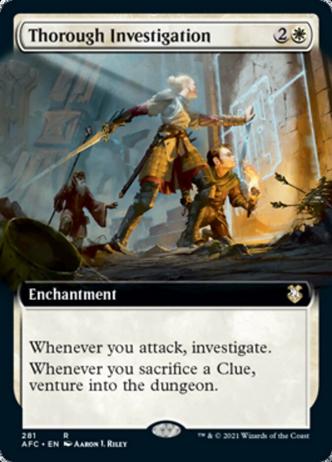 Thorough Investigation (Extended Art) [Dungeons & Dragons: Adventures in the Forgotten Realms Commander] Magic: The Gathering