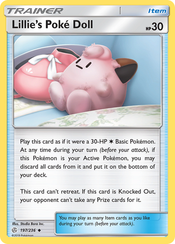 Lillie's Poke Doll (197/236) [Sun & Moon: Cosmic Eclipse] Pokémon