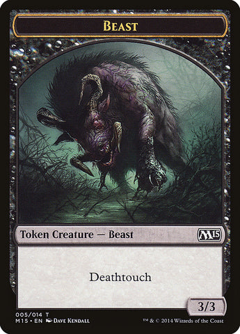 Beast Token (005/014) [Magic 2015 Tokens] Magic: The Gathering