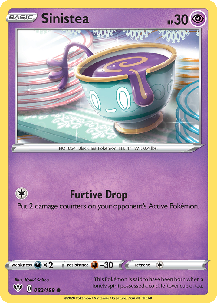 Sinistea (082/189) [Sword & Shield: Darkness Ablaze] Pokémon