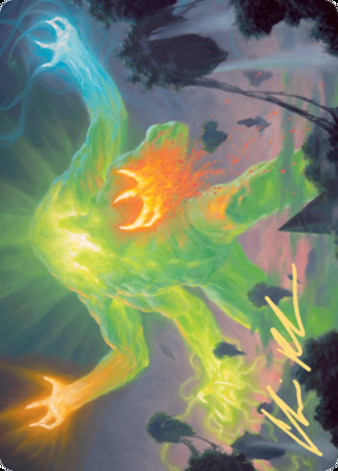 Omnath, Locus of Creation Art Card (Gold-Stamped Signature) [Zendikar Rising Art Series] Magic: The Gathering