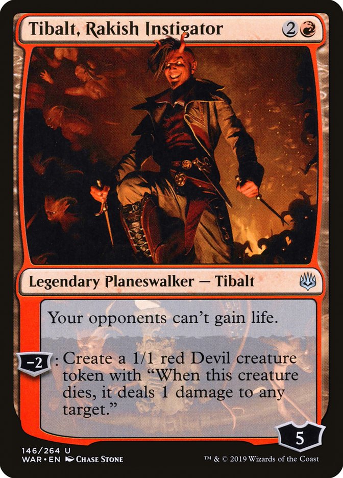 Tibalt, Rakish Instigator [War of the Spark] Magic: The Gathering