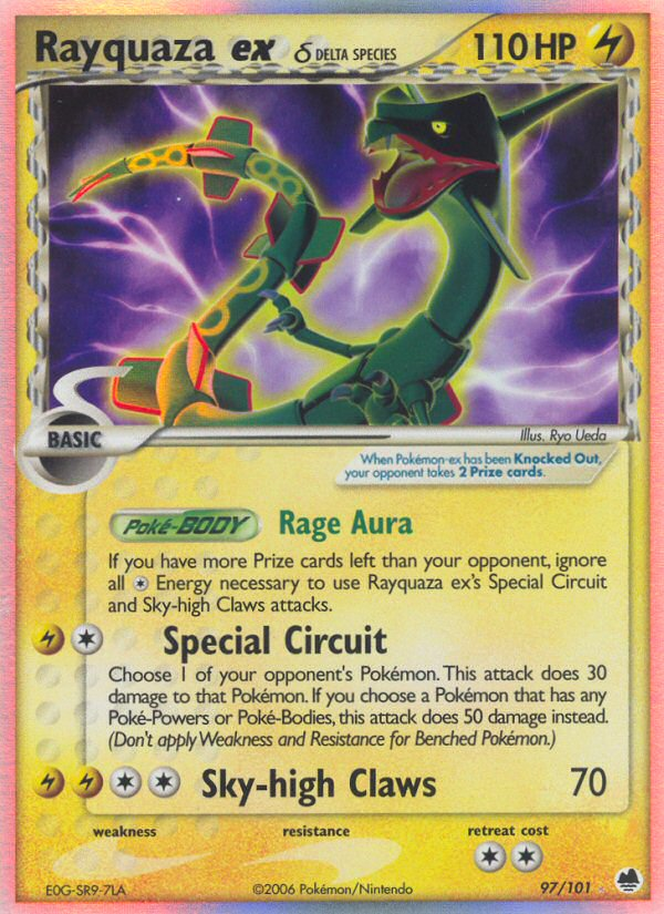 Rayquaza ex (97/101) (Delta Species) [EX: Dragon Frontiers] Pokémon