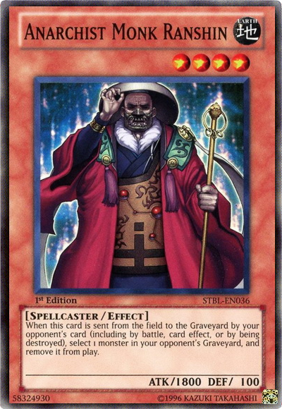 Anarchist Monk Ranshin [STBL-EN036] Super Rare Yu-Gi-Oh!