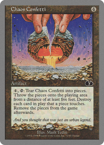 Chaos Confetti [Unglued] Magic: The Gathering
