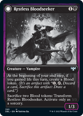 Restless Bloodseeker // Bloodsoaked Reveler [Innistrad: Double Feature] Magic: The Gathering